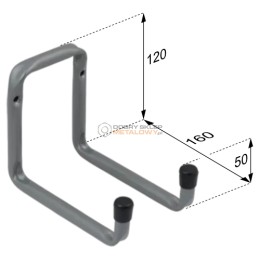 HAK PODWÓJNYY ZAGIĘTY GOSPODARCZY 160X120X 12 MM H2U 160 DMX